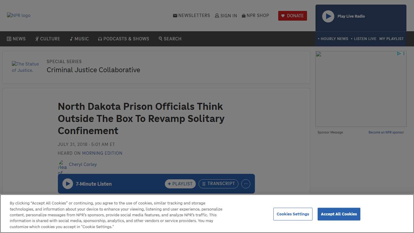 North Dakota Prison Officials Think Outside The Box To Revamp Solitary Confinement : NPR