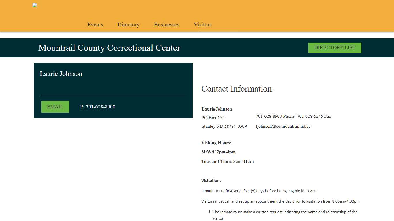 Mountrail County Correctional Center - Mountrail County